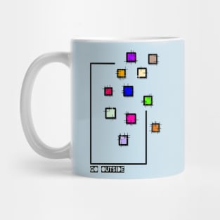 Simple geometric square art design Mug